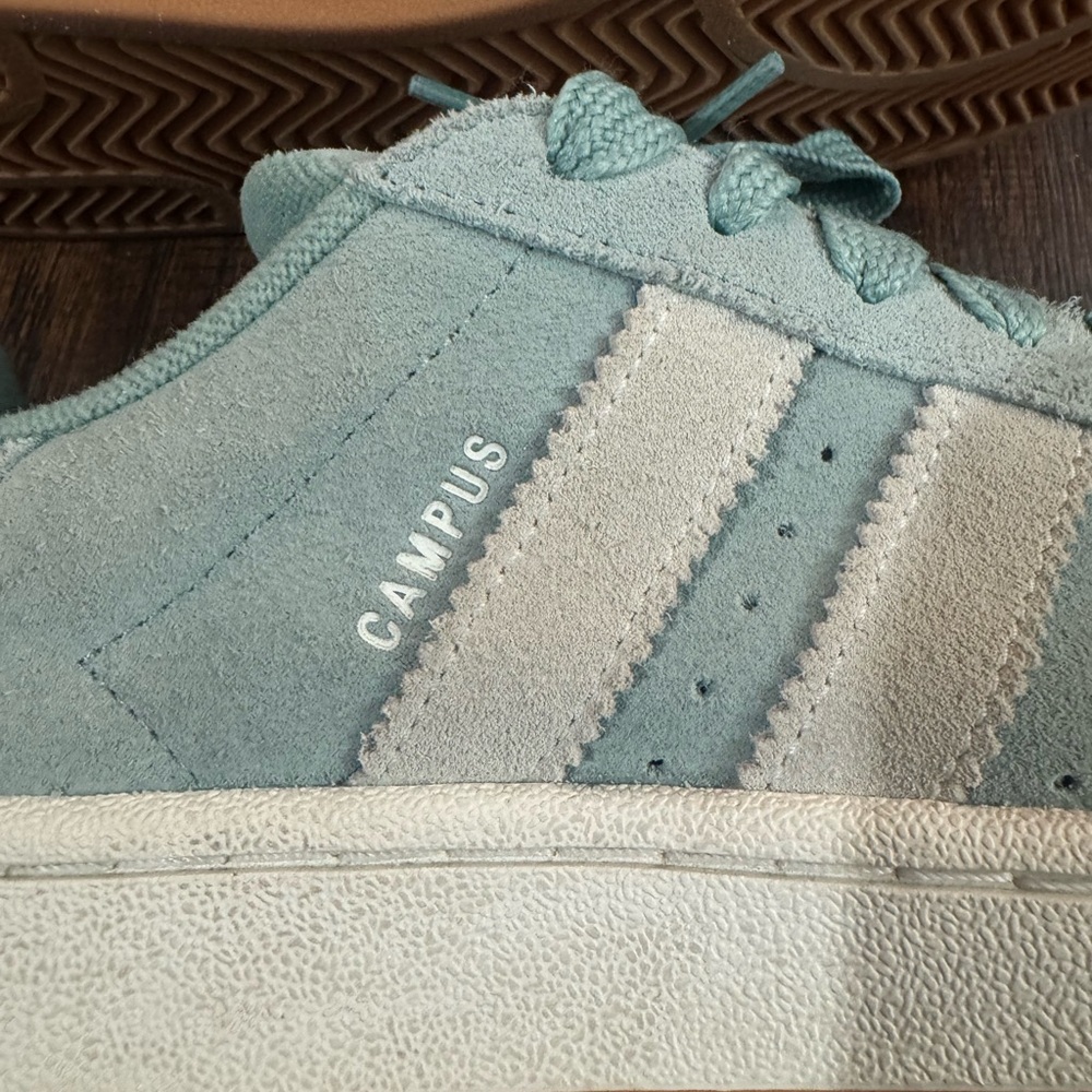 Adidas Pastel Blue Suede Campus Sneakers Size 8.5 - Picture 8 of 15
